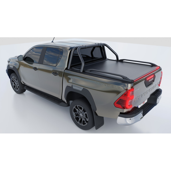 Manual Roll Top Tonneau Bed Cover, Tessera 4x4 Roll+, Toyota Hilux Double Cab 2016 - 2026 - EDK.ro
