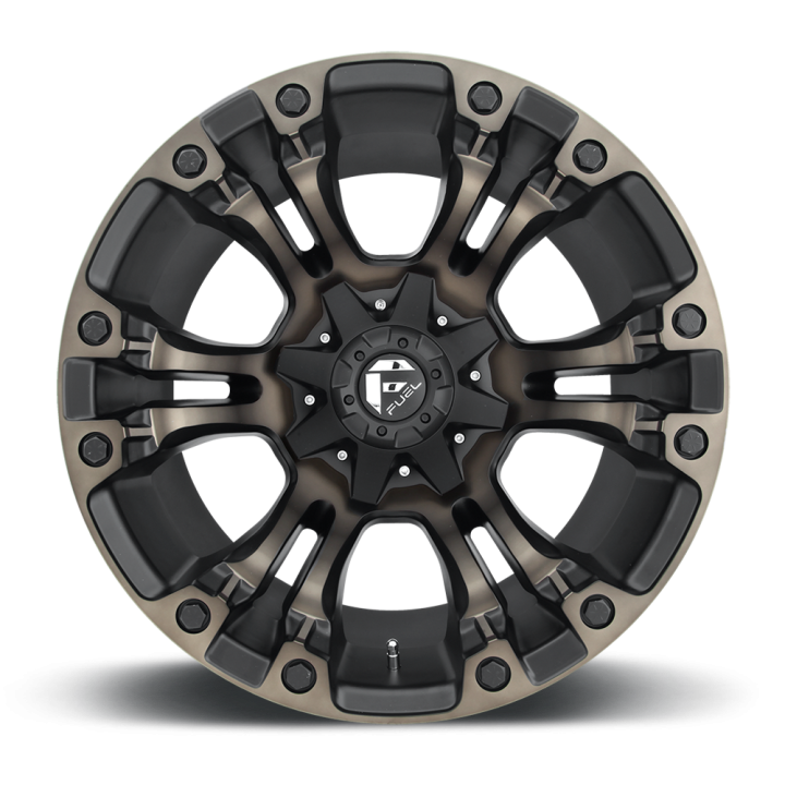 Alloy Wheel, FUEL D569 VAPOR, 20x10.0, ET -18, 5x139.7 / 5x150, 110.1, Black - EDK.ro