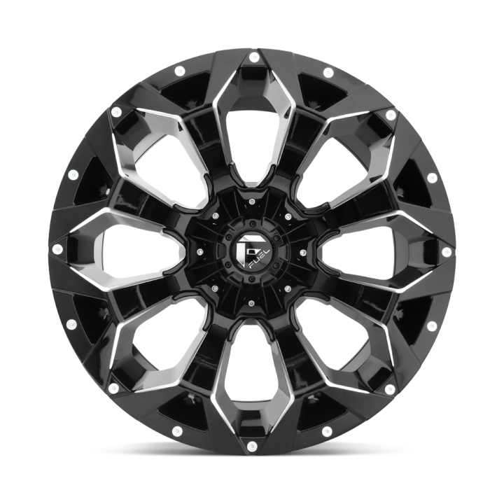 Alloy Wheel, FUEL D576 ASSAULT, 20x10.0, ET -18, 5x139.7 / 5x150, 110.1, Black - EDK.ro