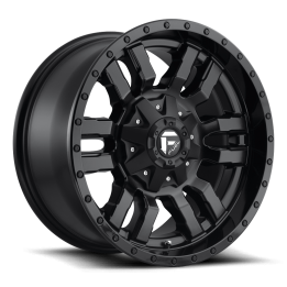 Alloy Wheel, FUEL D596 SLEDGE, 20x9.0, ET 20, 5x139.7 / 5x150, 110.1, Black - EDK.ro