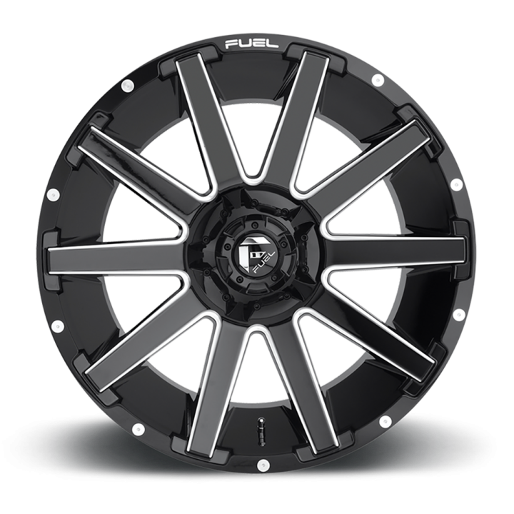 Jantă de Aluminiu, FUEL D615 CONTRA, 20x10.0, ET -18, 5x139.7 / 5x150, 110.1, Negru - EDK.ro
