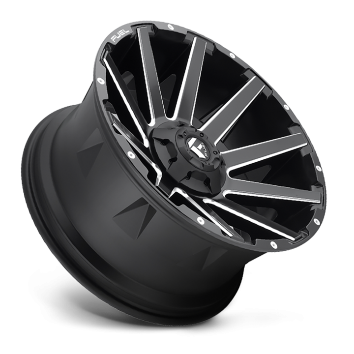 Jantă de Aluminiu, FUEL D616 CONTRA, 20x9.0, ET 1, 5x139.7 / 5x150, 110.1, Negru - EDK.ro