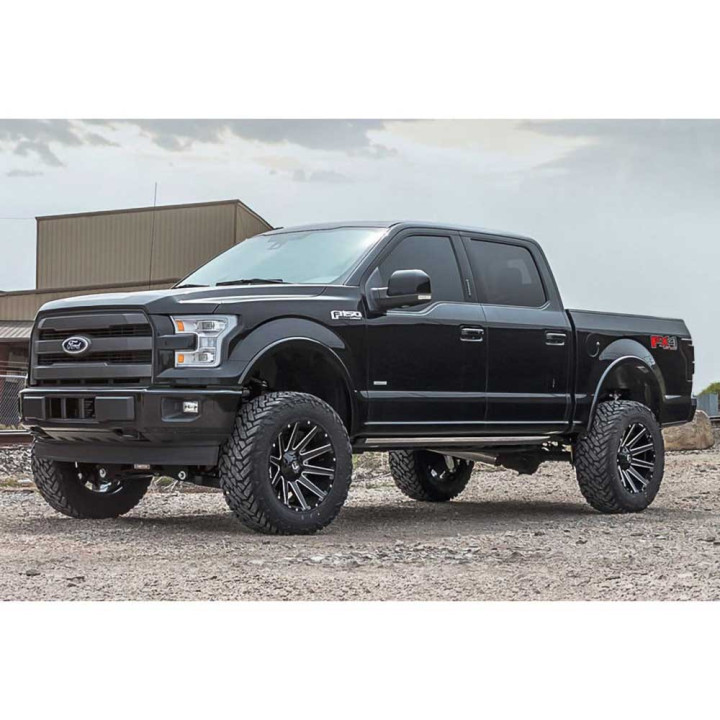 Alloy Wheel, FUEL D616 CONTRA, 20x9.0, ET 1, 5x139.7 / 5x150, 110.1, Black - EDK.ro