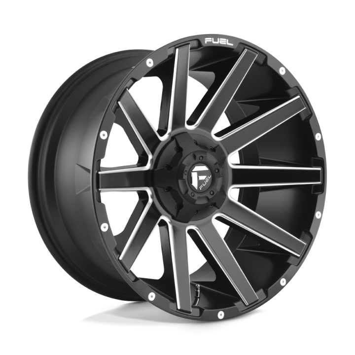 Jantă de Aluminiu, FUEL D616 CONTRA, 20x10.0, ET -18, 5x139.7 / 5x150, 110.1, Negru - EDK.ro