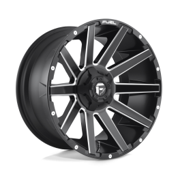 Alloy Wheel, FUEL D616 CONTRA, 22x10.0, ET -18, 5x139.7 / 5x150, 110.1, Black - EDK.ro