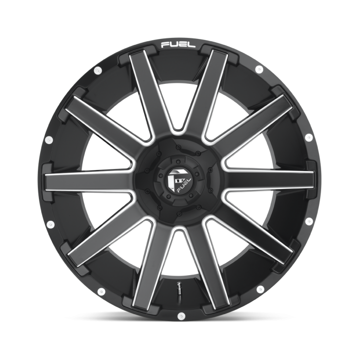 Jantă de Aluminiu, FUEL D616 CONTRA, 22x10.0, ET -18, 5x139.7 / 5x150, 110.1, Negru - EDK.ro