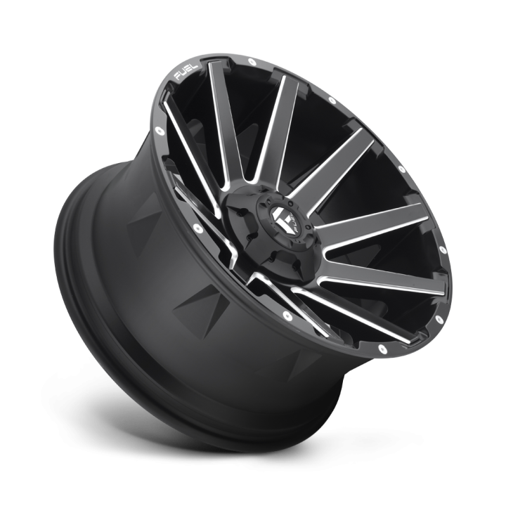 Jantă de Aluminiu, FUEL D616 CONTRA, 22x10.0, ET -18, 5x139.7 / 5x150, 110.1, Negru - EDK.ro