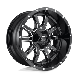 Alloy Wheel, FUEL D627 VANDAL, 20x10.0, ET -18, 5x139.7 / 5x150, 110.1, Black - EDK.ro