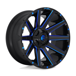 Jantă de Aluminiu, FUEL D644 CONTRA, 20x10.0, ET -18, 5x139.7 / 5x150, 110.1, Negru - EDK.ro