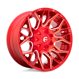 Alloy Wheel, FUEL D771 TWITCH, 22x10.0, ET -18, 5x139.7 / 5x150, 110.1, Red - EDK.ro