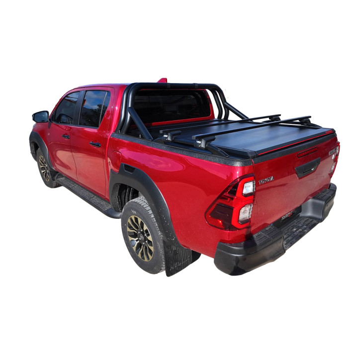 Manual Roll Top Tonneau Bed Cover, Tessera 4x4 Roll+, Toyota Hilux Double Cab 2016 - 2026 - EDK.ro