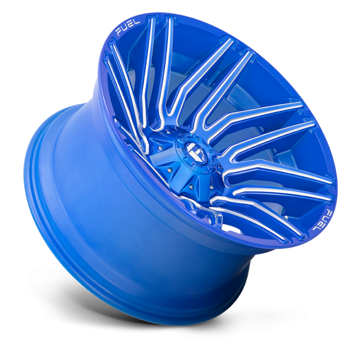 Alloy Wheel, FUEL D774 TYPHOON, 22x12.0, ET -44, 5x139.7 / 5x150, 110.1, Blue - EDK.ro