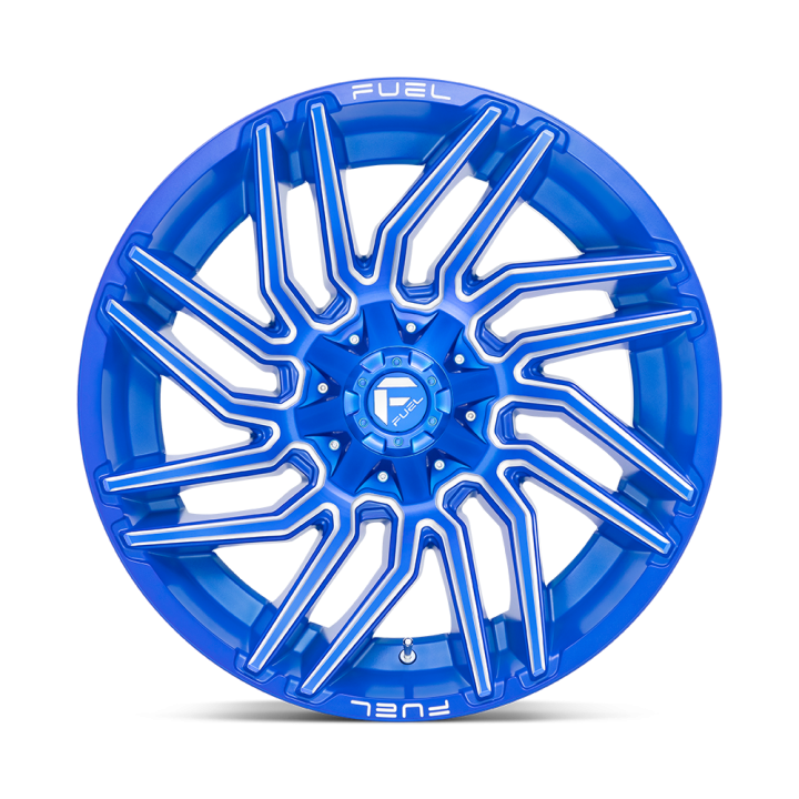Jantă de Aluminiu, FUEL D774 TYPHOON, 22x12.0, ET -44, 5x139.7 / 5x150, 110.1, Albastru - EDK.ro