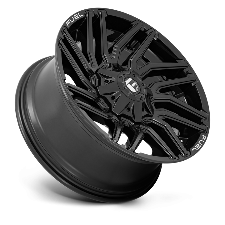 Alloy Wheel, FUEL D776 TYPHOON, 20x9.0, ET 1, 5x139.7 / 5x150, 110.1, Black - EDK.ro