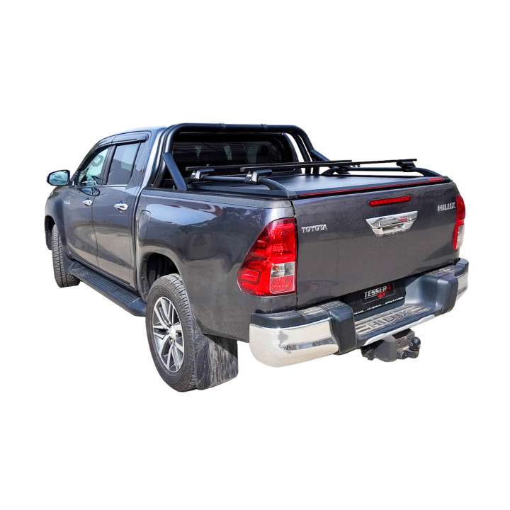 Manual Roll Top Tonneau Bed Cover, Tessera 4x4 Roll+, Toyota Hilux Double Cab 2016 - 2026 - EDK.ro