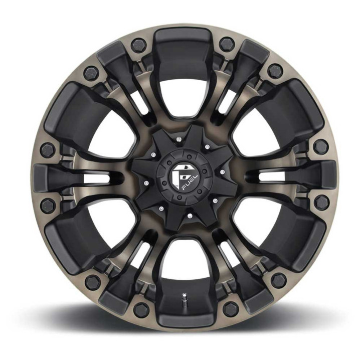 Alloy Wheel, FUEL D569 VAPOR, 18x9.0, ET 1, 6x114.3 / 6x139.7, Black - EDK.ro