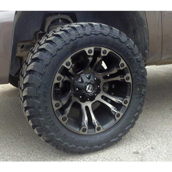 Alloy Wheel, FUEL D569 VAPOR, 18x9.0, ET 1, 6x114.3 / 6x139.7, Black - EDK.ro