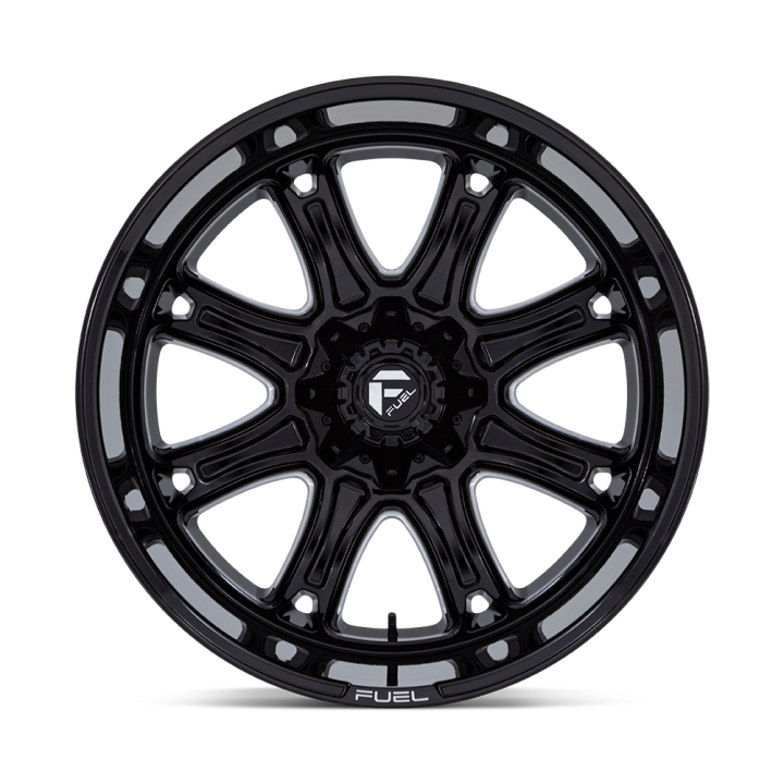 Alloy Wheel, FUEL DARKSTAR, 20x9.0, ET 1, 6x114.3 / 6x139.7, 78.1, Black - EDK.ro
