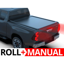 Manual Roll Top Tonneau Bed Cover, Tessera 4x4 Roll+, Toyota Hilux Extra Cab 2016 - 2026 - EDK.ro