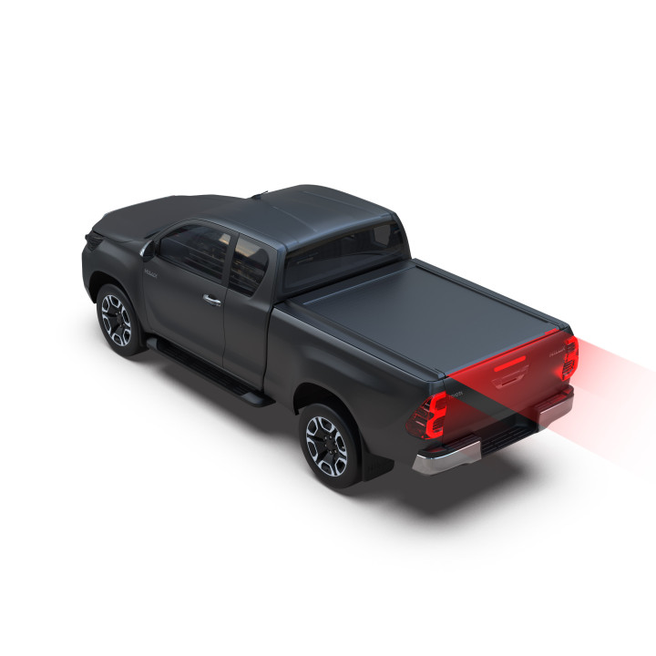 Manual Roll Top Tonneau Bed Cover, Tessera 4x4 Roll+, Toyota Hilux Extra Cab 2016 - 2026 - EDK.ro