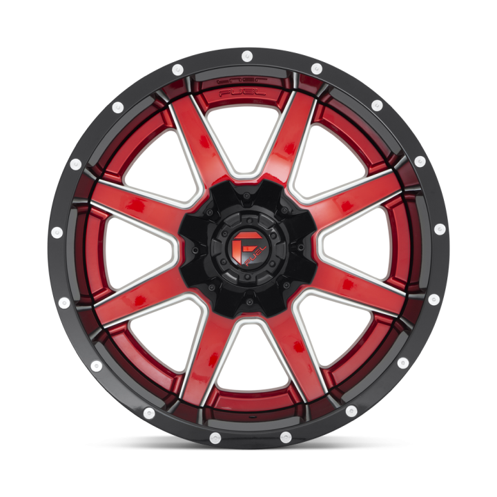 Alloy Wheel, FUEL D250 MAVERICK, 20x10.0, ET -19, 6x135 / 6x139.7, 106.1, Red - EDK.ro