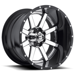 Jantă de Aluminiu, FUEL D260 MAVERICK, 24x14.0, ET -75, 6x135 / 6x139.7, 106.1, Negru - EDK.ro
