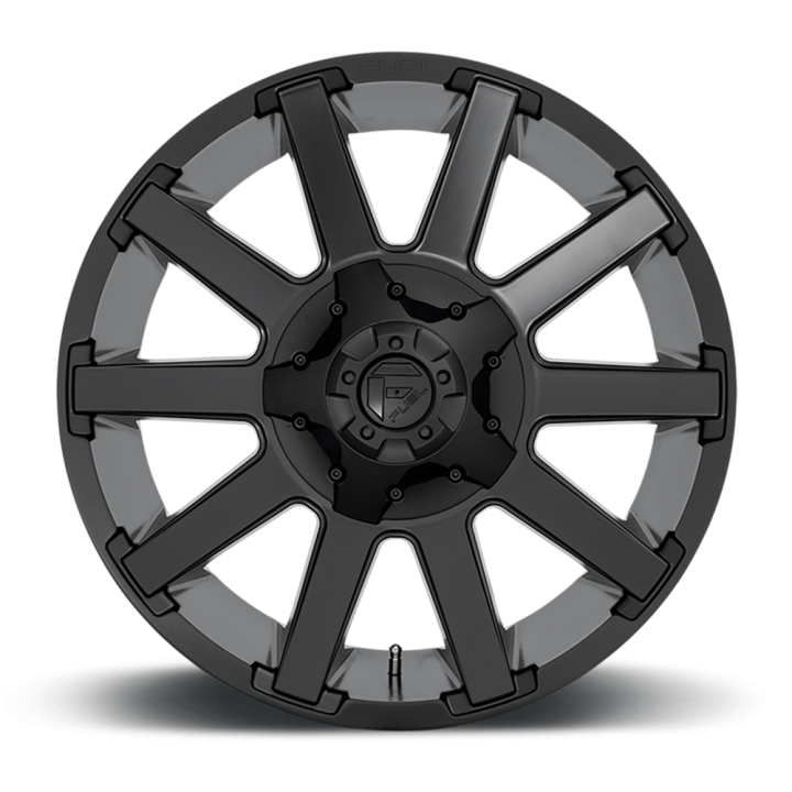 Alloy Wheel, FUEL D437 CONTRA, 18x9.0, ET -12, 6x135 / 6x139.7, 106.1, Black - EDK.ro