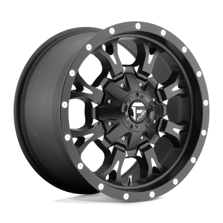 Alloy Wheel, FUEL D517 KRANK, 17x9.0, ET 20, 6x135 / 6x139.7, 106.1, Black - EDK.ro