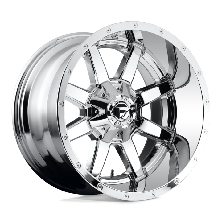Jantă de Aluminiu, FUEL D536 MAVERICK, 20x12.0, ET -44, 6x135 / 6x139.7, 106.1, Crom - EDK.ro