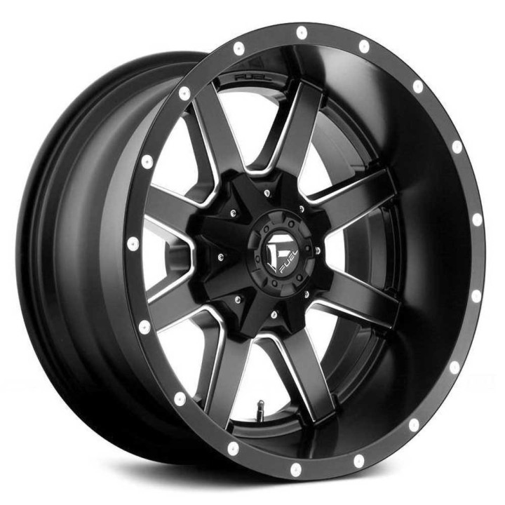 Alloy Wheel, FUEL D538 MAVERICK, 22x10.0, ET -24, 6x135 / 6x139.7, 106.1, Black - EDK.ro
