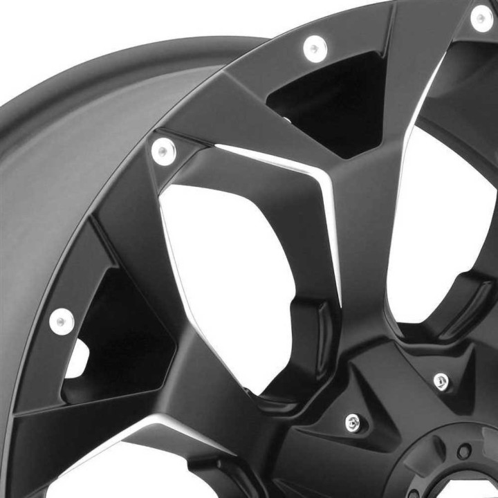 Alloy Wheel, FUEL D546 ASSAULT, 22x10.0, ET -22, 6x135 / 6x139.7, 106.1, Black - EDK.ro