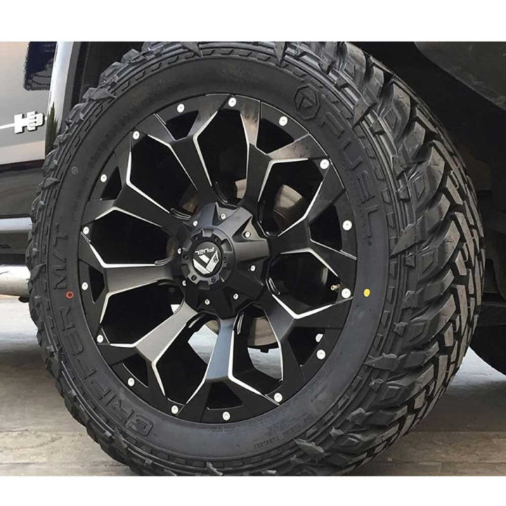 Alloy Wheel, FUEL D546 ASSAULT, 22x10.0, ET -22, 6x135 / 6x139.7, 106.1, Black - EDK.ro