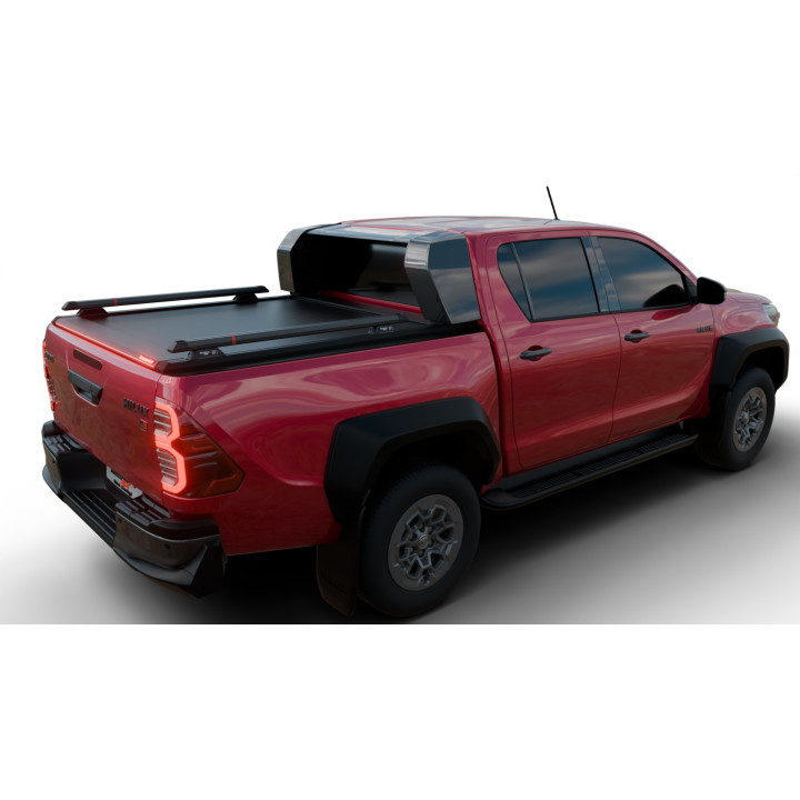 Manual Roll Top Tonneau Bed Cover, Tessera 4x4 Roll+, Toyota Hilux GR Sport 2016 - 2026 - EDK.ro