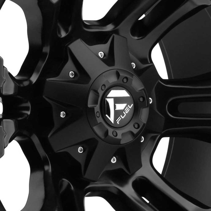 Jantă de Aluminiu, FUEL D560 VAPOR, 20x10.0, ET -18, 6x135 / 6x139.7, 106.1, Negru - EDK.ro