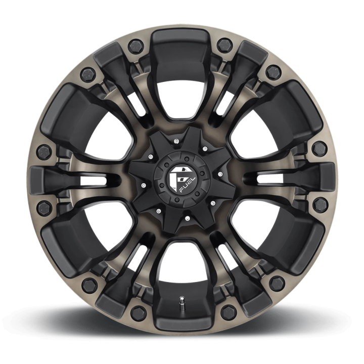 Alloy Wheel, FUEL D569 VAPOR, 20x12.0, ET -44, 6x135 / 6x139.7, 106.1, Black - EDK.ro
