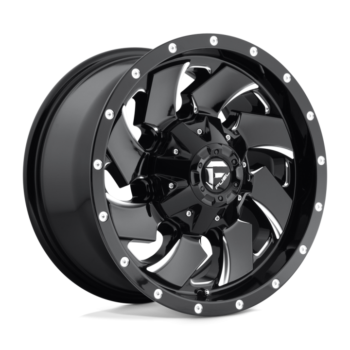 Jantă de Aluminiu, FUEL D574 CLEAVER, 17x9.0, ET 1, 6x135 / 6x139.7, 106.1, Negru - EDK.ro
