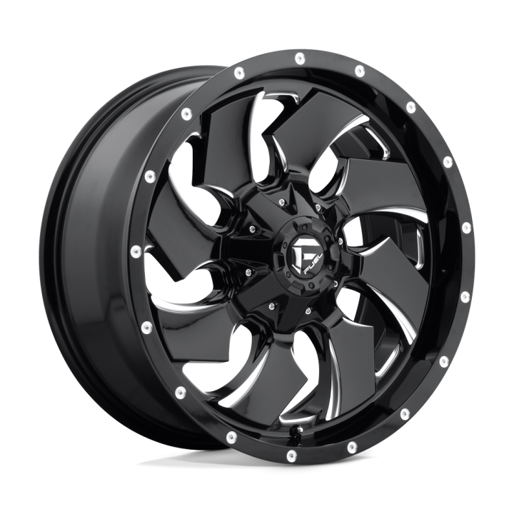 Alloy Wheel, FUEL D574 CLEAVER, 20x9.0, ET 20, 6x135 / 6x139.7, 106.1, Black - EDK.ro