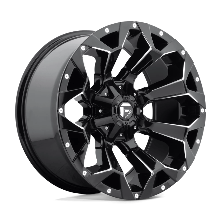 Alloy Wheel, FUEL D576 ASSAULT, 17x9.0, ET 2, 6x135 / 6x139.7, 106.1, Black - EDK.ro