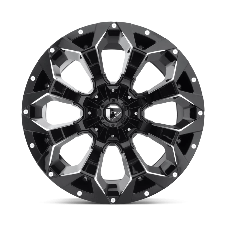 Alloy Wheel, FUEL D576 ASSAULT, 17x9.0, ET 2, 6x135 / 6x139.7, 106.1, Black - EDK.ro