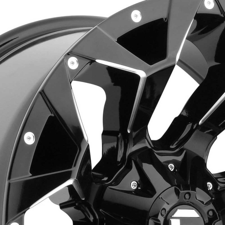 Jantă de Aluminiu, FUEL D576 ASSAULT, 20x9.0, ET 1, 6x135 / 6x139.7, 106.1, Negru - EDK.ro