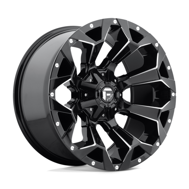 Jantă de Aluminiu, FUEL D576 ASSAULT, 20x10.0, ET -22, 6x135 / 6x139.7, 106.1, Negru - EDK.ro