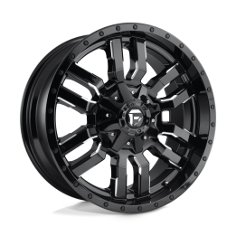 Alloy Wheel, FUEL D595 SLEDGE, 17x9.0, ET 2, 6x135 / 6x139.7, 106.1, Black - EDK.ro