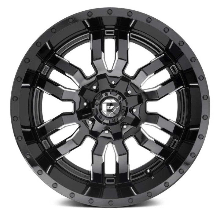 Jantă de Aluminiu, FUEL D595 SLEDGE, 22x10.0, ET -18, 6x135 / 6x139.7, 106.1, Negru - EDK.ro