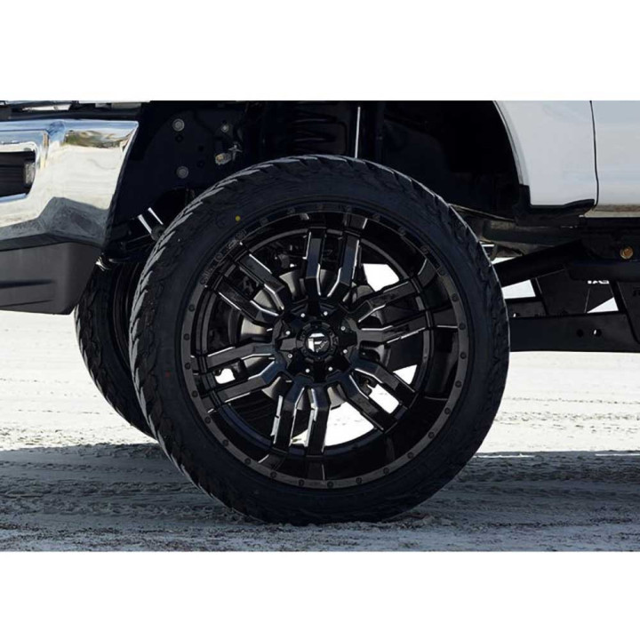 Alloy Wheel, FUEL D595 SLEDGE, 22x10.0, ET -18, 6x135 / 6x139.7, 106.1, Black - EDK.ro
