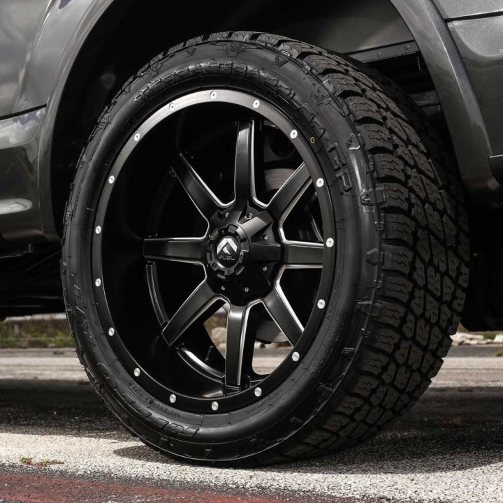 Jantă de Aluminiu, FUEL D610 MAVERICK, 22x10.0, ET -24, 6x135 / 6x139.7, 106.1, Negru - EDK.ro