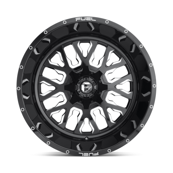 Alloy Wheel, FUEL D611 STROKE, 20x9.0, ET 1, 6x135 / 6x139.7, 106.1, Black - EDK.ro