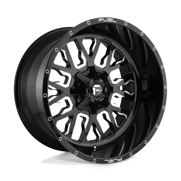 Alloy Wheel, FUEL D611 STROKE, 20x9.0, ET 20, 6x135 / 6x139.7, 106.1, Black - EDK.ro