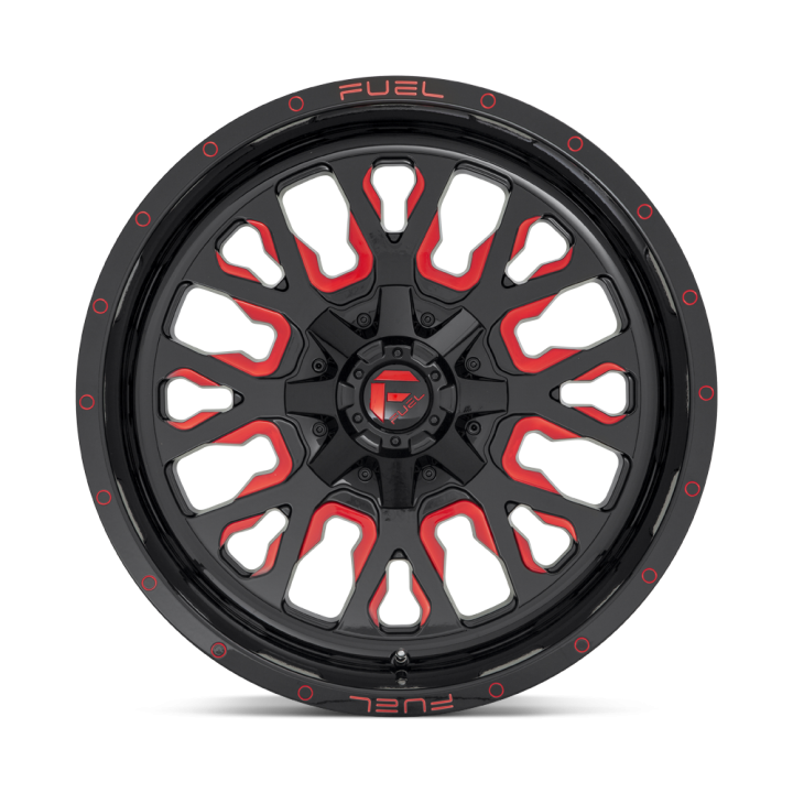 Alloy Wheel, FUEL D612 STROKE, 18x9.0, ET 20, 6x135 / 6x139.7, 106.1, Black - EDK.ro