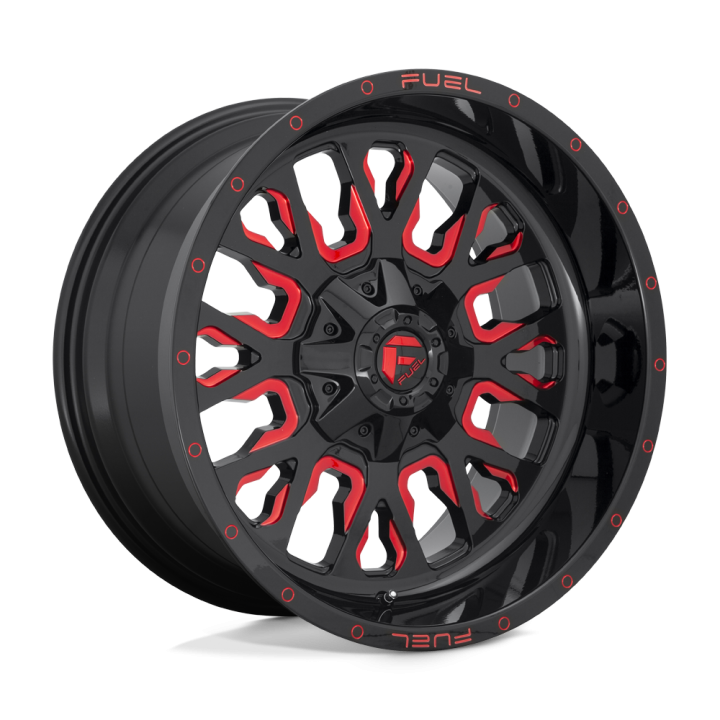 Alloy Wheel, FUEL D612 STROKE, 20x9.0, ET 20, 6x135 / 6x139.7, 106.1, Black - EDK.ro