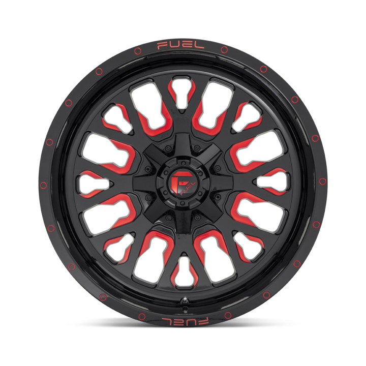 Alloy Wheel, FUEL D612 STROKE, 17x9.0, ET -12, 6x135 / 6x139.7, 106.1, Black - EDK.ro